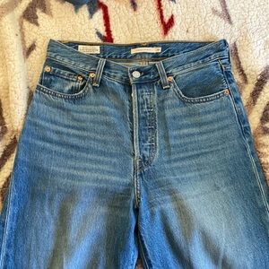 Levi rib cage straight jeans